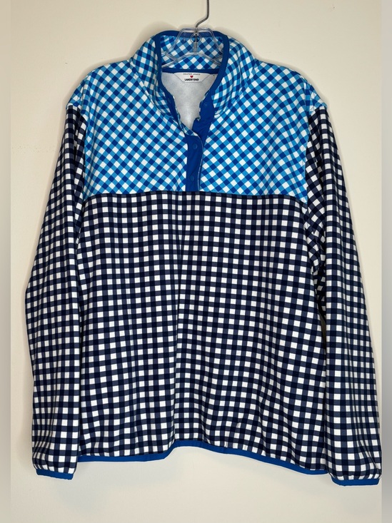 Draper James/Lands End Tops - DRAPER JAMES/LANDS END GINGHAM PULLOVER TOP